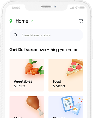 Delione - On Demand eCommerce Food Grocery Delivery & Courier App at opus labworks