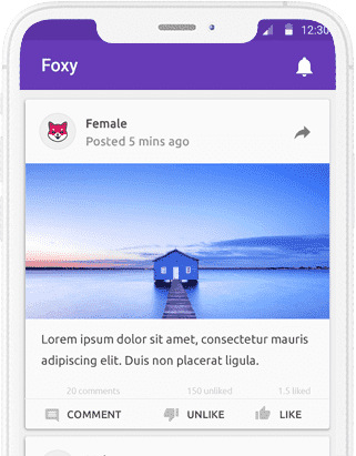 Foxy - Anonymous Social Sharing App at opus labworks