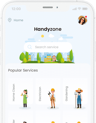 Handyzone - Home Service Booking app with service finder app and service provider app at opus labworks