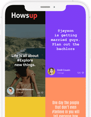 Howsup - Social sharing App, Post Sharing App, Video sharing app at opus labworks