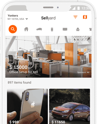 Sellyard - Classifieds Re-seller App, Online Buying Selling app at opus labworks