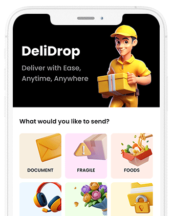 Delidrop - Logistic app with a parcel and courier delivery at opus labworks